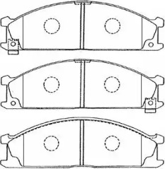 Комплект тормозных колодок AISIN B1N011